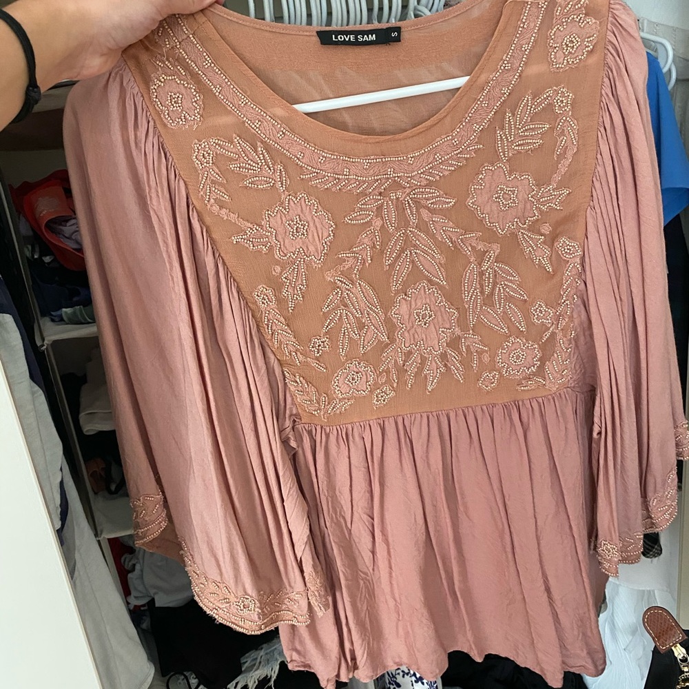 Pink blouse